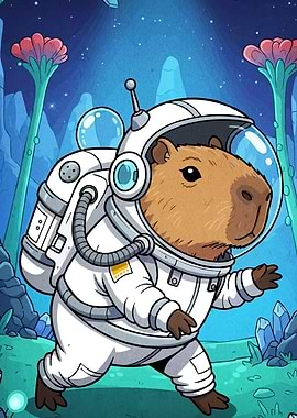 Capybara Astronaut