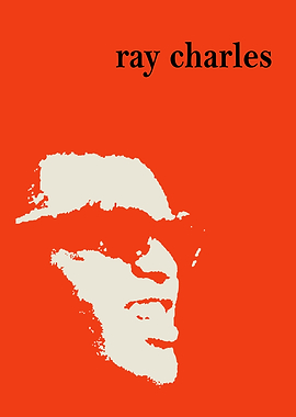 Ray Charles Minimalist Portrait