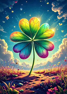 Rainbow Clover Field