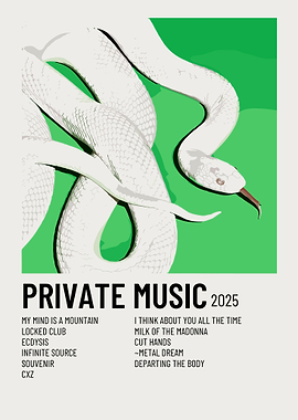 Private Music 2025 Album Cover Art