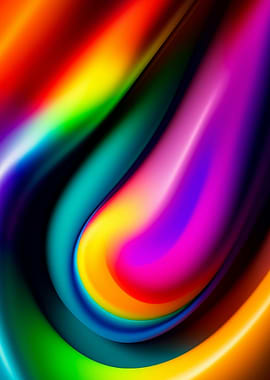 Abstract Colorful Swirl