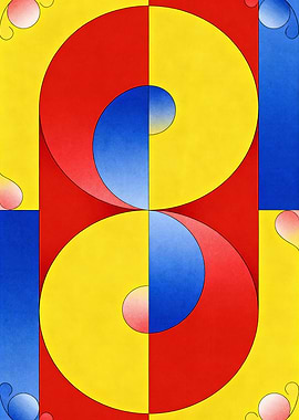 Abstract Geometric Art with Circles