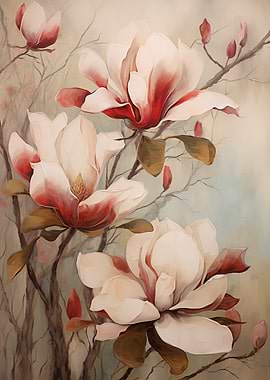 Magnolia Blossom Painting
