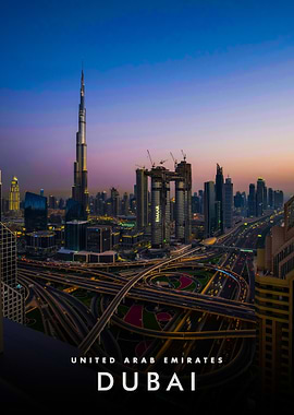 Dubai Skyline at Dusk