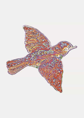 Abstract Bird Art