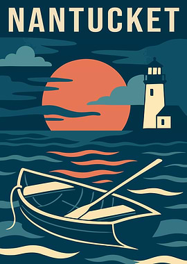 The Nantucket Travel Poster