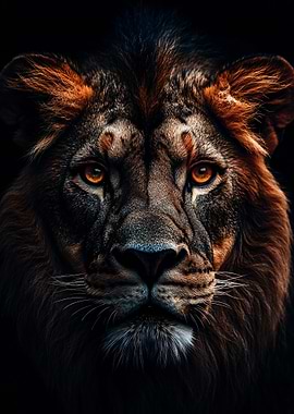Majestic Lion Portrait