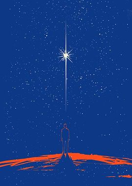 Star Gazing Silhouette