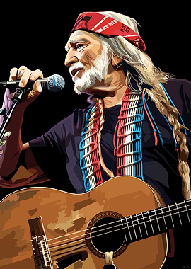 Willie Nelson Vector art