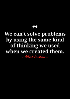 Einstein Quote on Problem Solving