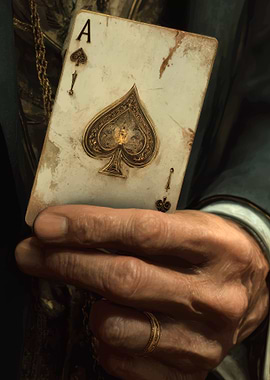 Ace of Spades Card in Hand