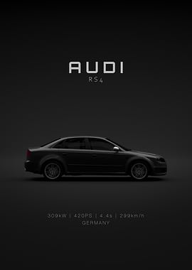 Audi RS4 B7Car Poster