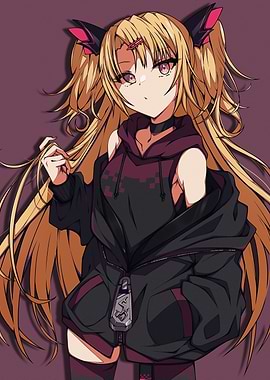 Anime Girl with Blonde Hair