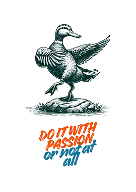 Duck with Passion Illustration