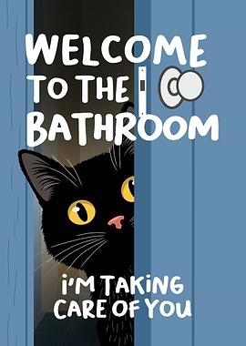 Welcome to the Bathroom Cat