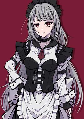 Anime Girl in Maid Outfit