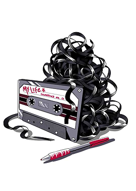 My Life Soundtrack - Vintage Cassete Tape