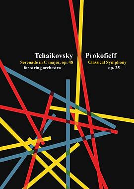 Tchaikovsky Prokofieff Music Cover Art