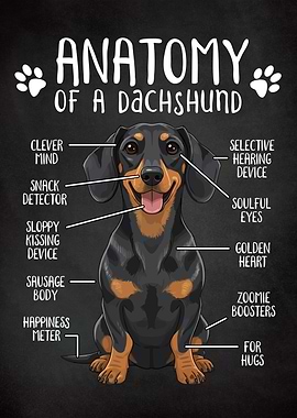 Anatomy of a Dachshund Funny