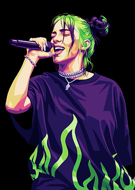 Billie Eilish Digital Portrait