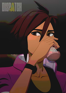 Dispatch Character Drinking from Glass