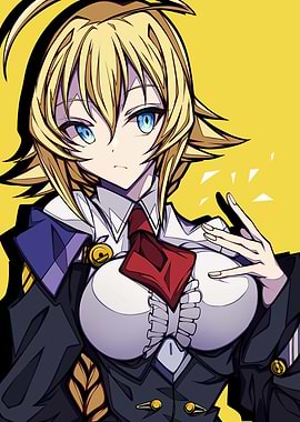 Anime Girl in School Uniform Portrait