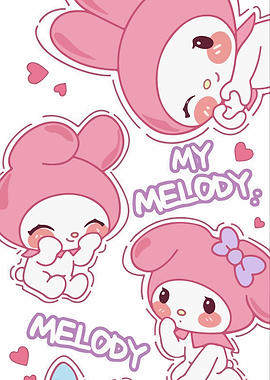 My Melody Cartoon Pattern