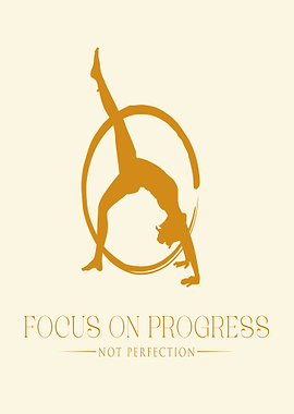 Focus on Progress Yoga Silhouette