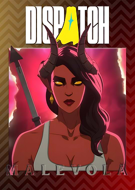 Malevola Dispatch: Horned Woman Illustration