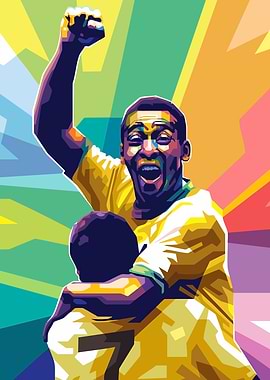 Pele Celebration Pop Art
