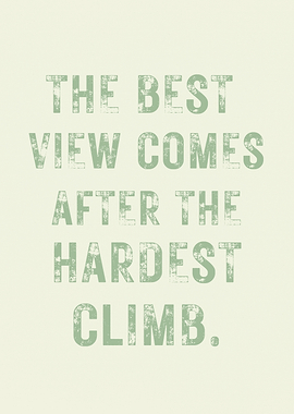 Inspirational Climb Quote