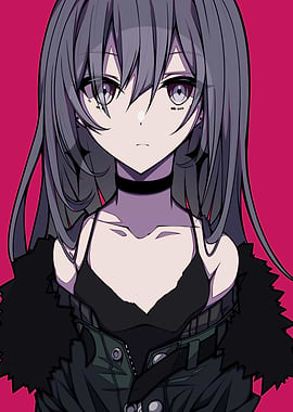 Anime Girl with Gray Hair