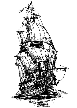Sailing Ship Illustration