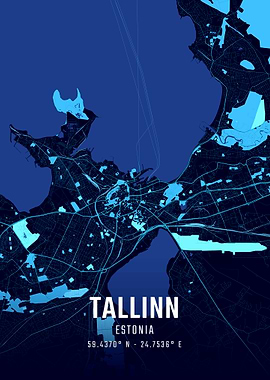 Tallinn Midnight City Map