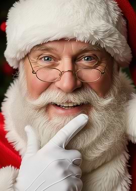 Smiling Santa Claus Portrait