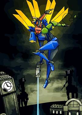 Futuristic Robot in London