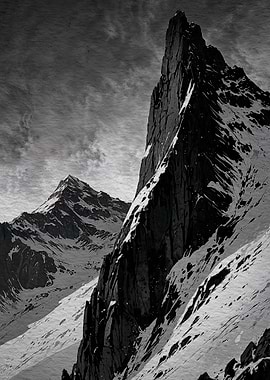 Snowy Mountain Peaks