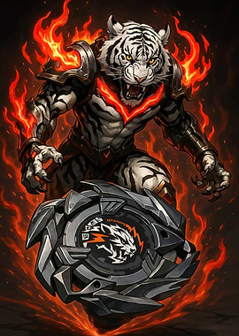 Armored Tiger Warrior Shield