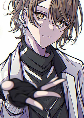 Anime Boy with Wing Earring