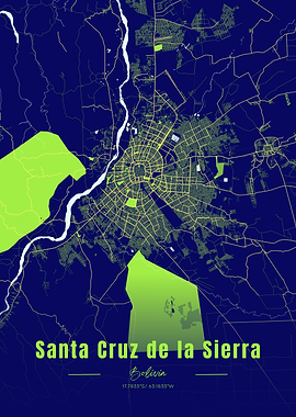 Santa Cruz de la Sierra Map