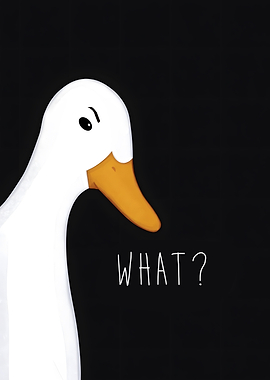 Confused Duck Illustration