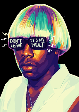 Tyler, the Creator - Colorful Portrait