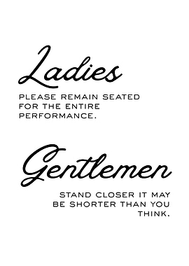 Humorous Restroom Sign