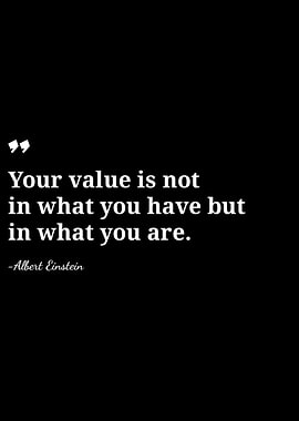 Einstein Quote: Value in Being