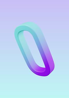 Gradient Ring on Pastel Background