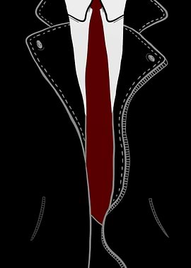 Suit and Tie Illustration