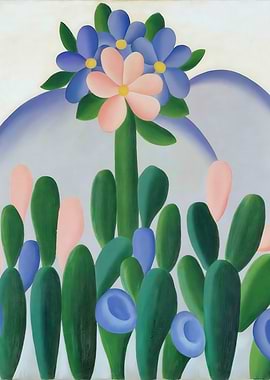 Abstract Floral Painting, tarsila do amaral artwork