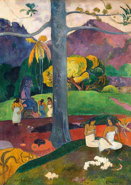 Mata Mua by Paul Gauguin