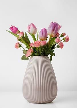 Floral arrangement in a vase