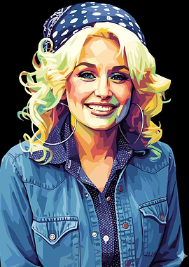 Dolly Parton Pop Art Portrait